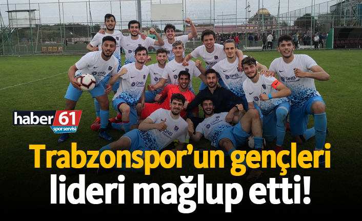 Trabzonspor'un gençleri lideri yendi!