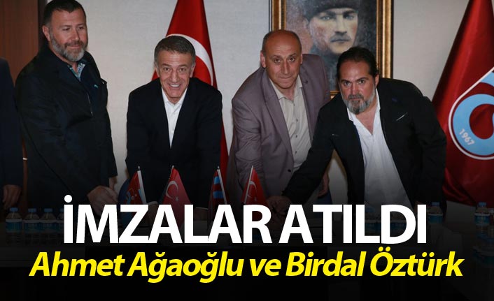 İmzalar atıldı - Ahmet Ağaoğlu Birdal Öztürk