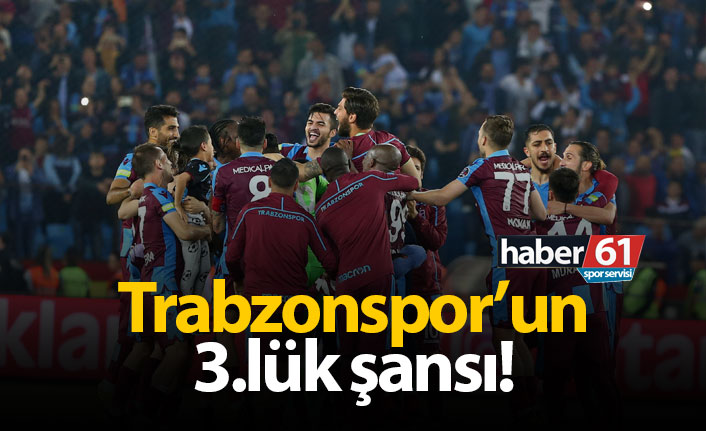 Trabzonspor'un 3.lük şansı!