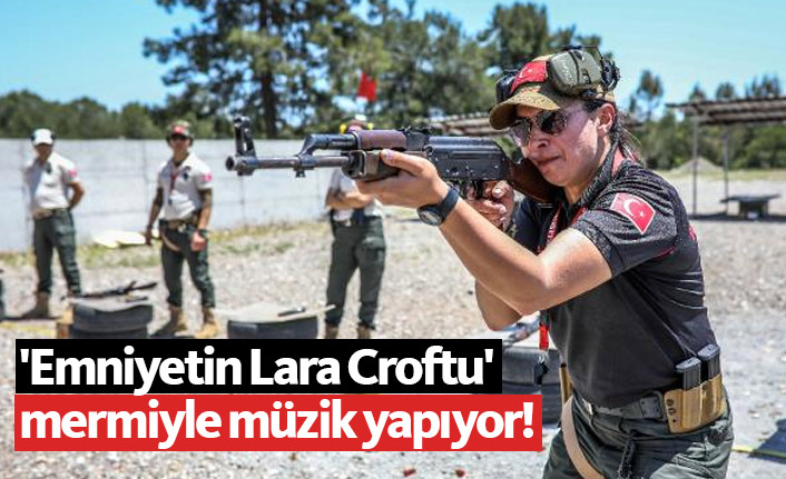 Mermi sesleriyle müzik yapıyor