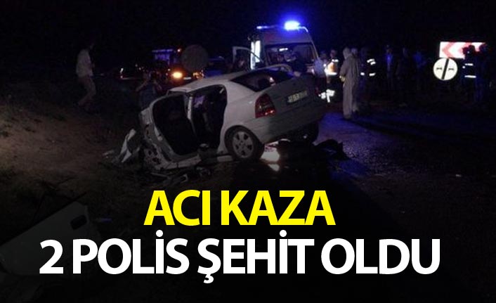 Trafik kazası: 2 polis memuru şehit oldu, 2 kişi yaralandı