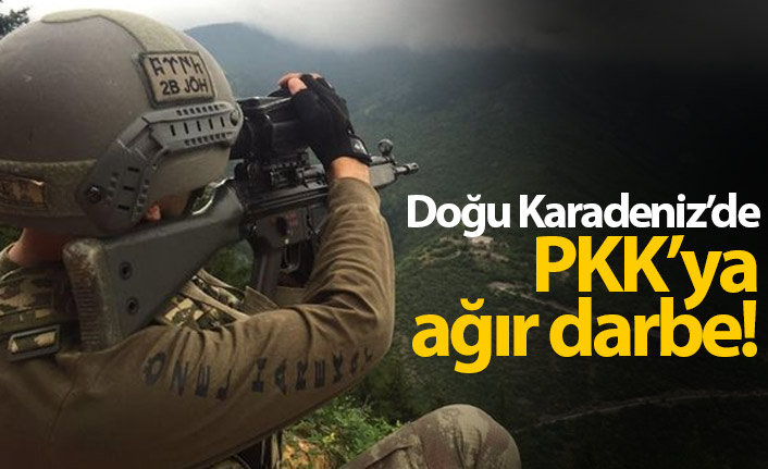 Doğu Karadeniz'de PKK'ya darbe
