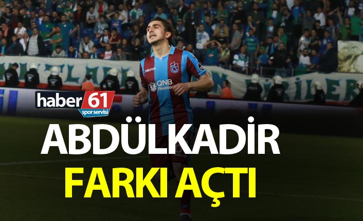 Abdülkadir Ömür farkı açtı
