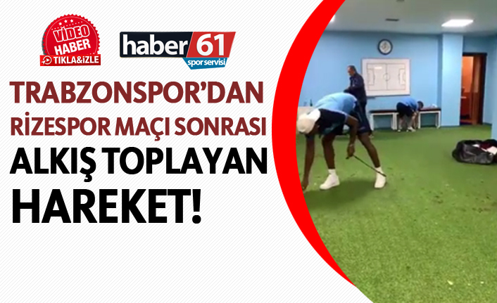 Trabzonspor'dan Rizespor maçı sonrası alkış toplayan hareket!