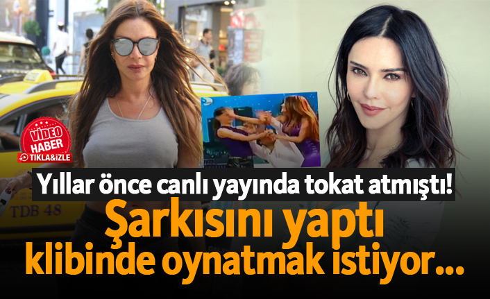 Yıllar önce canlı yayında tokat atmıştı! Şarkısını yaptı klibinde oynatmak istiyor...