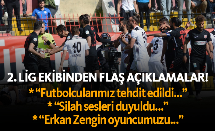 2. Lig ekibinden flaş açıklamalar: "Silah sesleri duyuldu..."