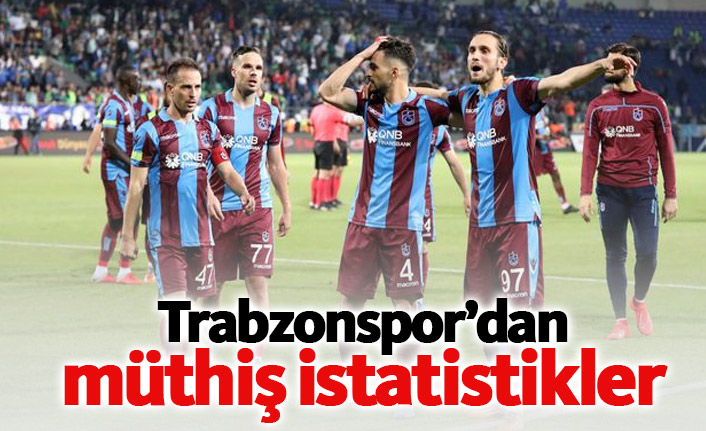 Trabzonspor'dan müthiş istatistikler