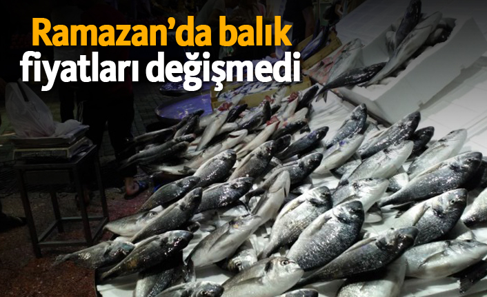 Ramazan'da balık fiyatları değişmedi!