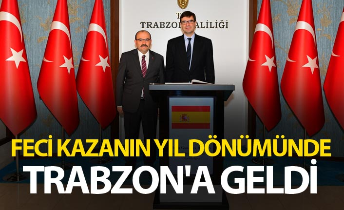 Feci kazanın yıl dönümünde Trabzon'a geldi