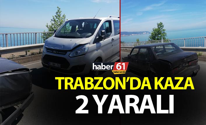 Sürmene’de Minibüs Otomobile Çarptı: 2 Yaralı