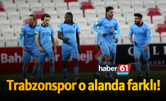 Trabzonspor o alanda farklı!