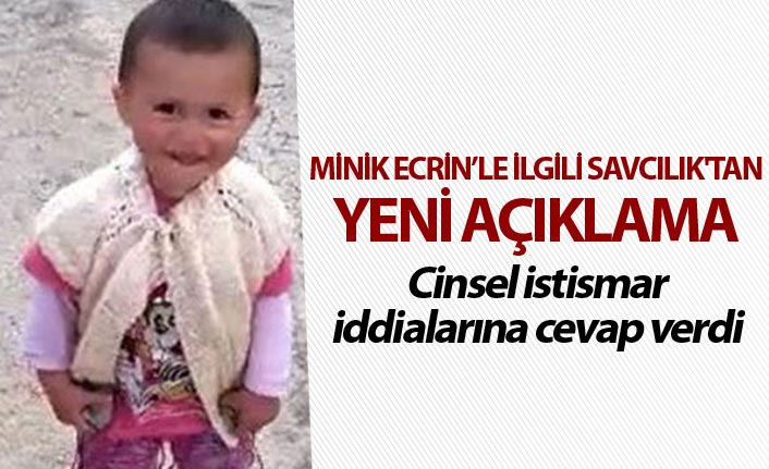 Ecrin Kurnaz'la ilgili Savcılık'tan yeni açıklama