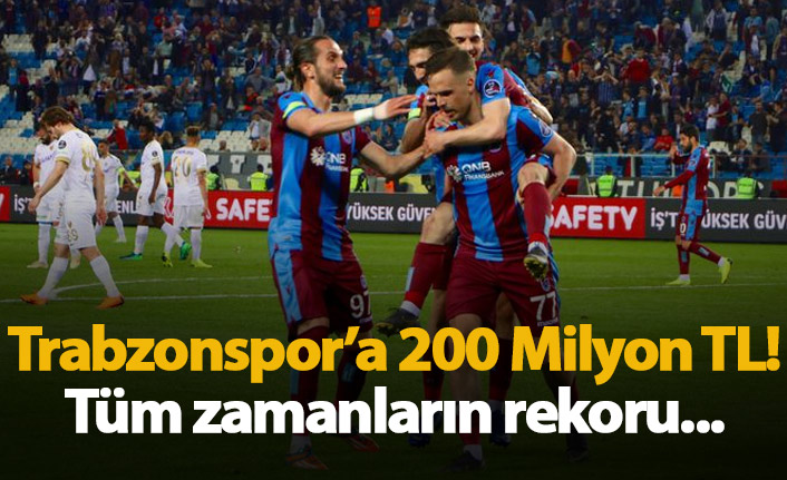 Trabzonspor'dan rekor gelir