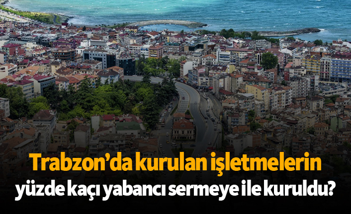 Trabzon'da kurulan işletmelerin yüzde kaçı yabancı sermayenin?