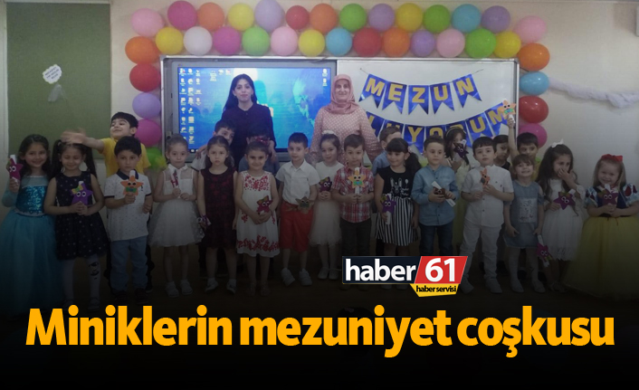 Miniklerin mezuniyet coşkusu
