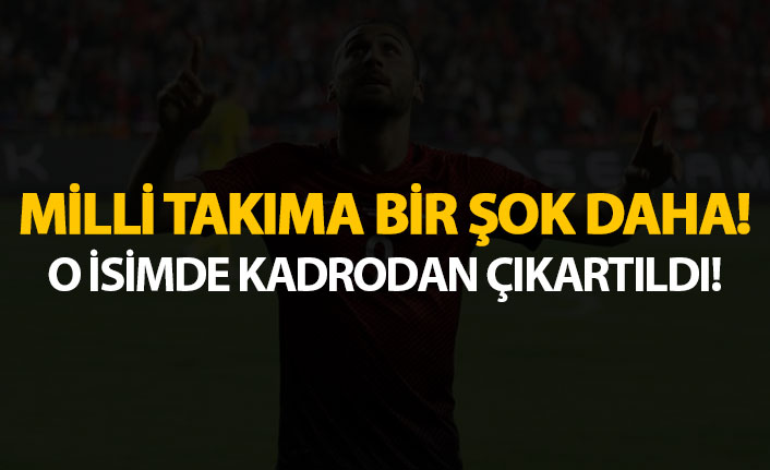 Milli Takıma bir şok daha! O isimde aday kadrodan çıkartıldı!