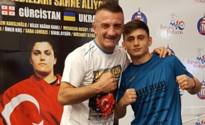 Trabzonlu boksör Bilge Kağan Kanlı'dan madalya