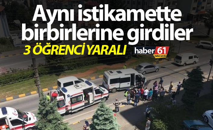 Trabzon’da Okul Servisi ve Midibüs Çarpıştı: 3 Öğrenci Yaralı