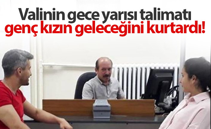 Bayburt'ta valinin gece yarısı talimatı genç kızı kurtardı