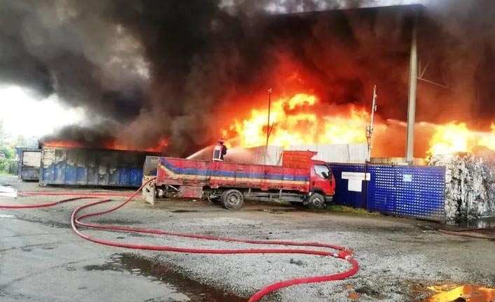 Bayram sabahı korkutan yangın