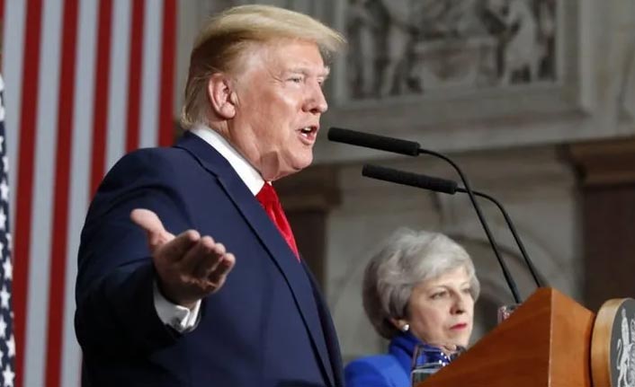 Trump İngiltere'de açıkladı