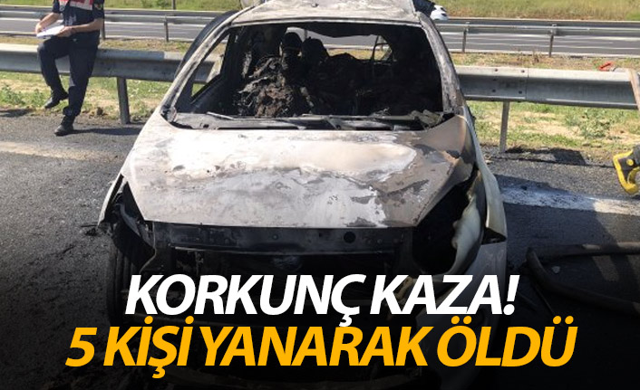 Feci kaza! 5 kişi öldü