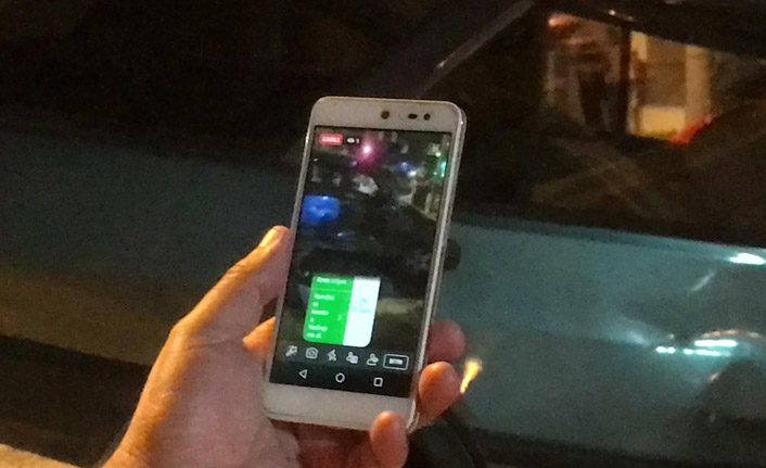 4 kişinin yaralandığı kazayı sosyal medyadan canlı yayınladı