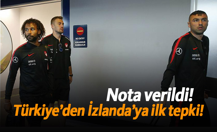 İzlanda'ya nota verildi!