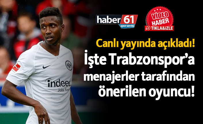 İşte Trabzonspor’a menajerler tarafından önerilen oyuncu!