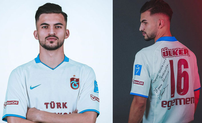 Egemen Korkmaz'dan Trabzonsporlu yıldıza forma hediyesi