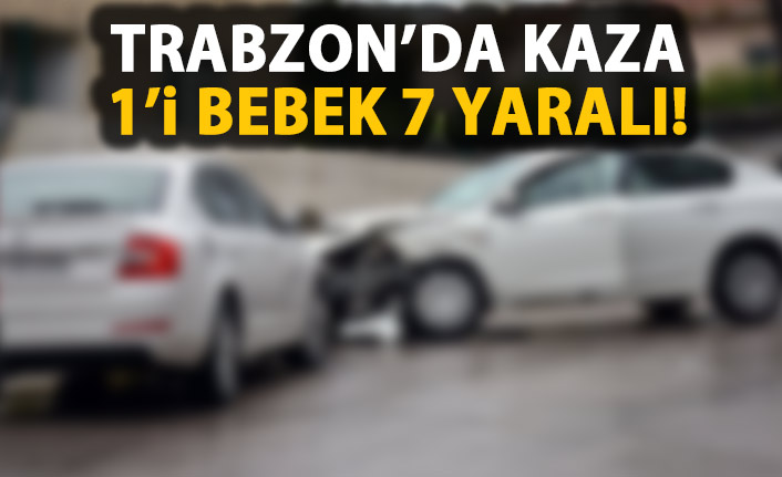 Trabzon'da kaza! Yaralılar var!
