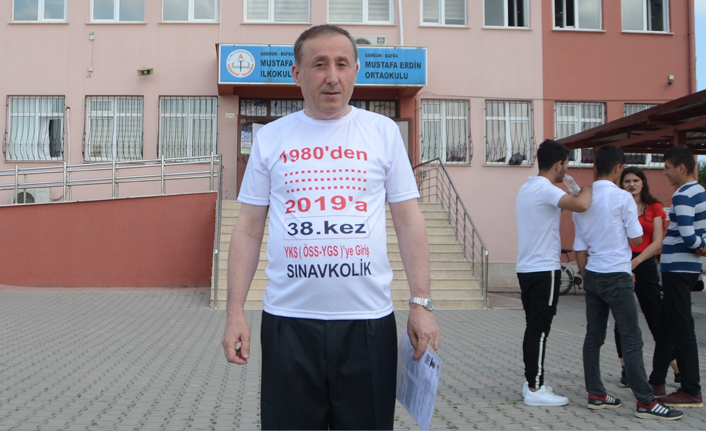 1980 yılından beri her sınava giriyor!