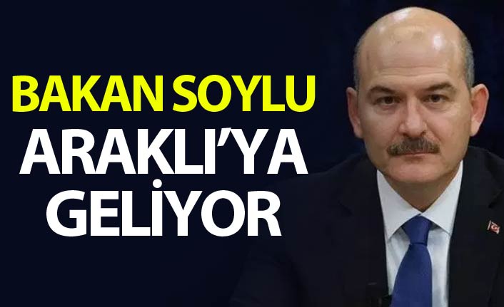 Bakan Süleyman Soylu Araklı'ya geliyor