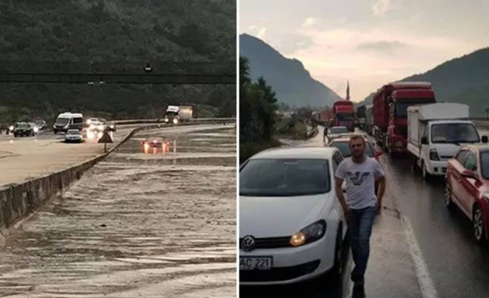 Sel yolu kapattı - YHT hattına zarar verdi