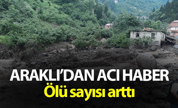 Araklı'dan acı haber geldi