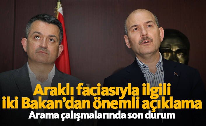 Araklı haber: İki Bakan'dan Araklı faciası açıklaması
