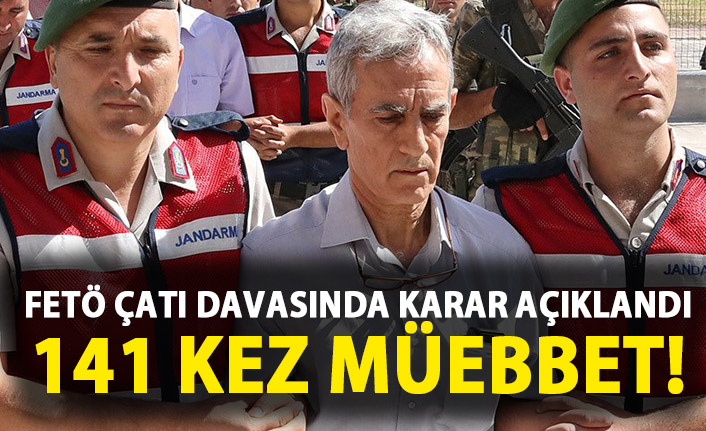 Genelkurmay çatı davasında karar açıklandı! 141 kez müebbet!