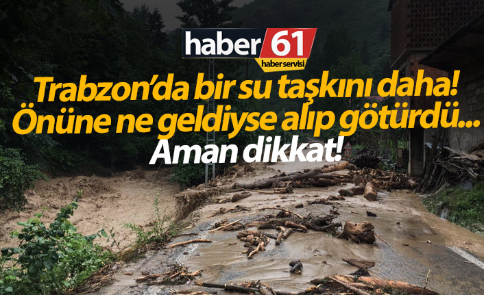 Yomra'da sel! Yağışlar bu kez Yomra'yı vurdu 20.06.2019