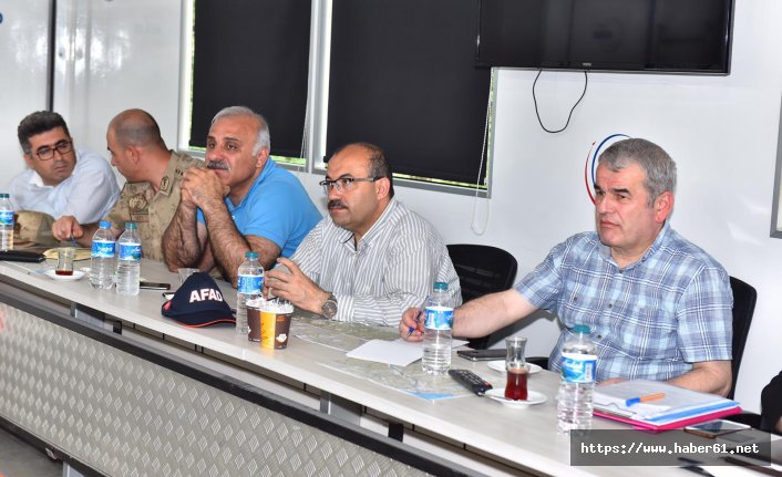 Araklı'da hasar tespit çalışmaları masaya yatırıldı