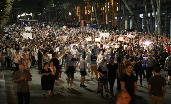 Gürcistan'da protestolar devam ediyor!