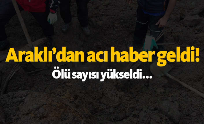 Araklı'dan acı haber geldi!