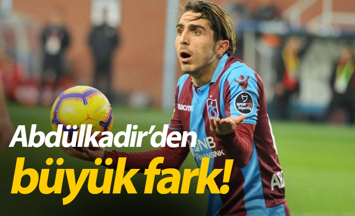 Abdülkadir'den büyük fark