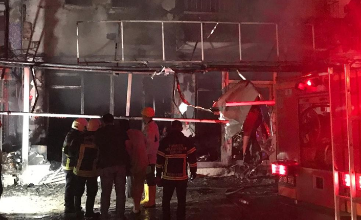 İş yerinde yangın korkuttu!