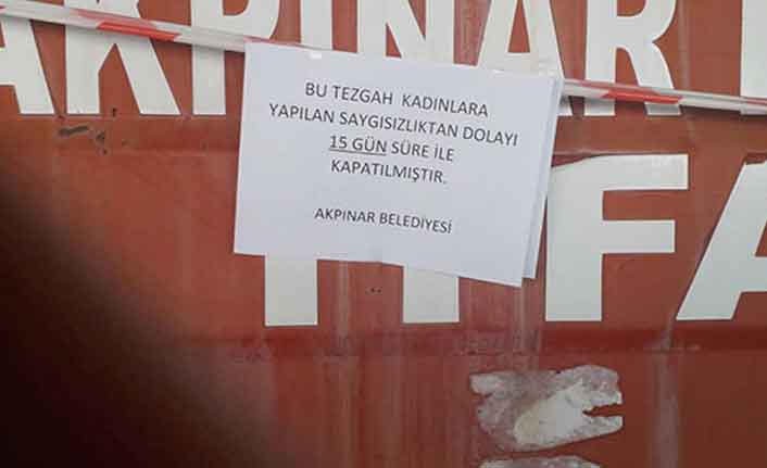 Pazarcı esnafına 15 gün kapatma cezası