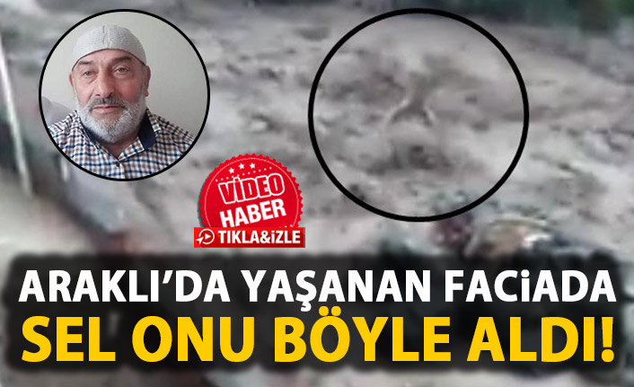 Araklı'da meydana gelen sel vatandaşı böyle aldı