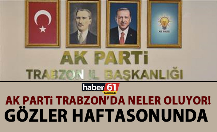 AK Parti Trabzon’da neler oluyor? Hafta sonu yeniden yapılacak!