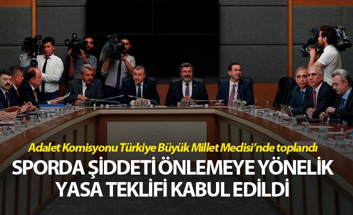 Sporda şiddeti önlemeye yönelik yasa teklifi kabul edildi