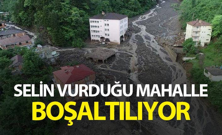Trabzon'da selin vurduğu mahalle boşaltılıyor