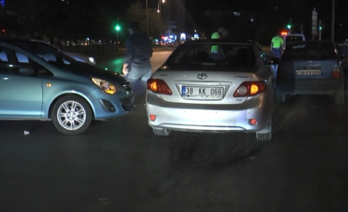 Kayseri'de zincirleme kaza!