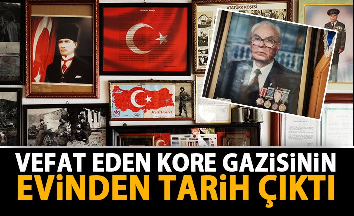 Vefat eden Trabzonlu Kore gazisinin evinden tarih çıktı